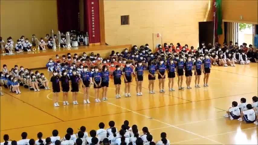 壮行会（女子ソフトテニス部）