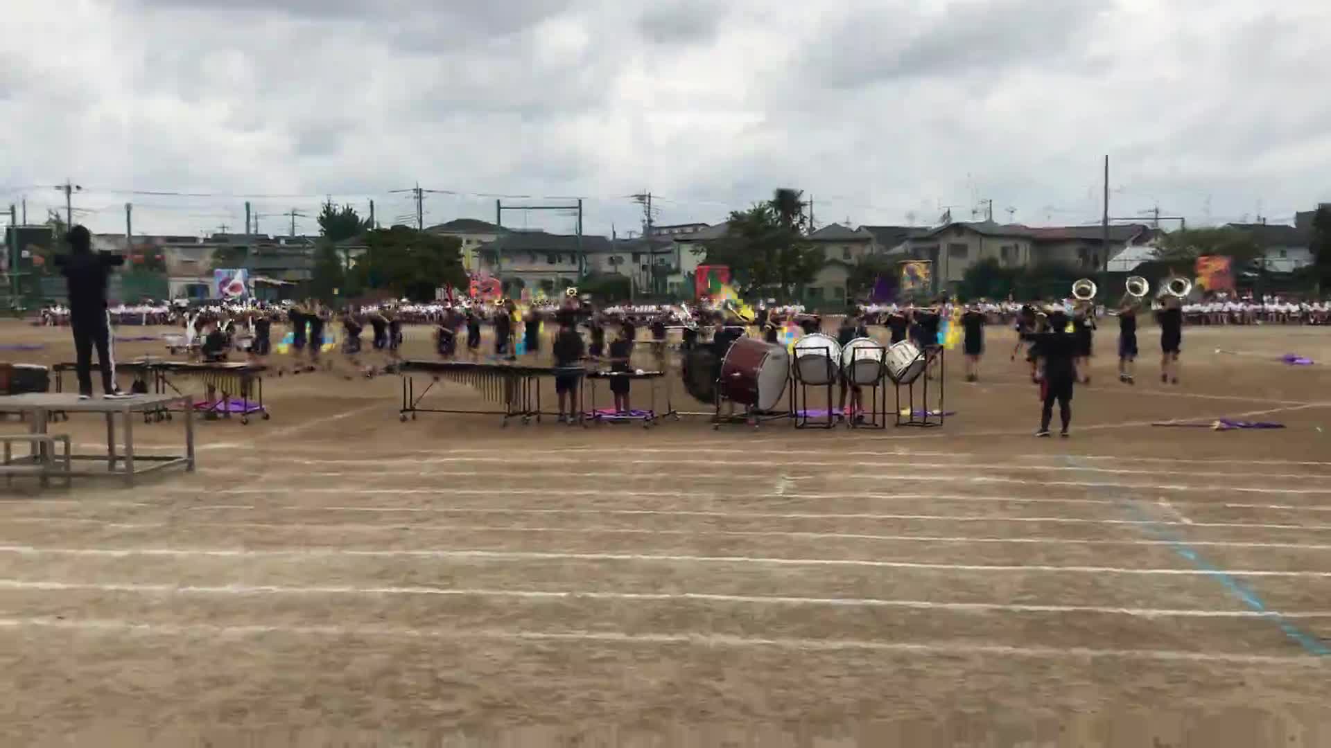 運動会総集編午前(吹奏楽部マーチング披露)