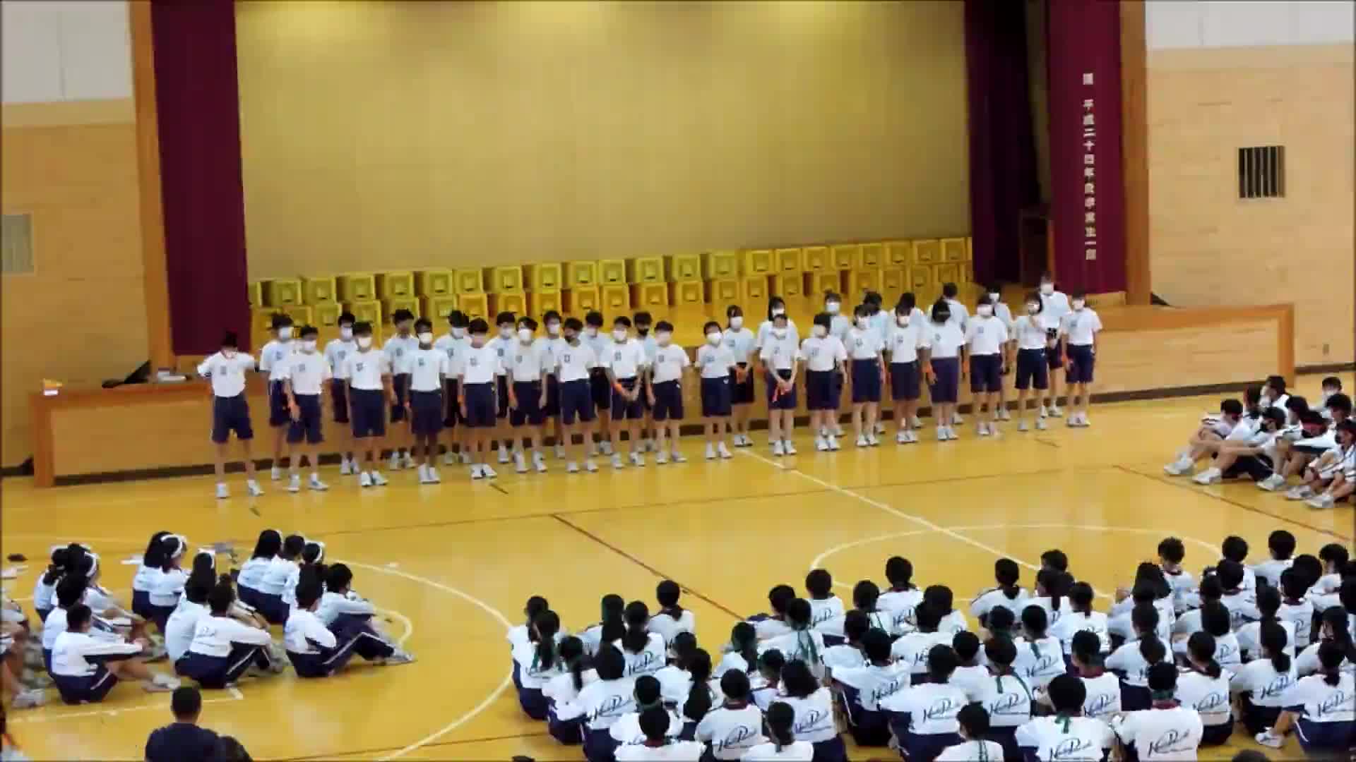 ２年ボディーパーカッション（橙組）