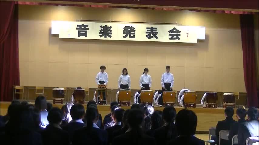 音楽発表会（わかくさ・あおば）「和太鼓演奏～昇涛～」