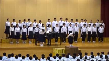 １学年合唱コンクール（７組）「HEIWAの鐘」