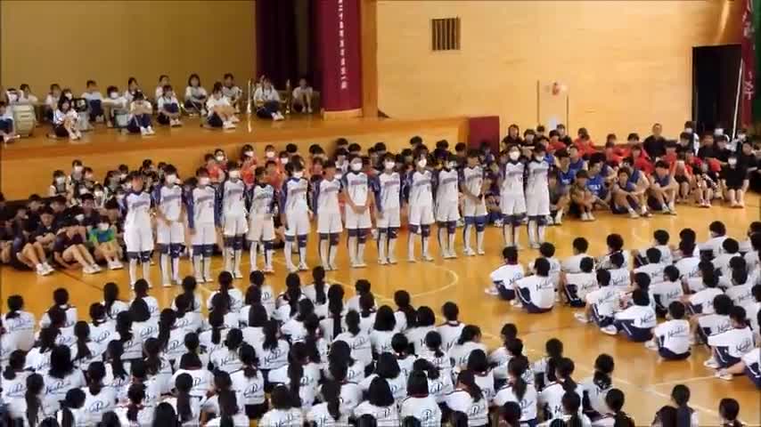 葛北総体壮行会（ソフトボール部）