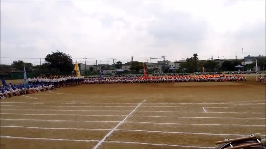 運動会（応援合戦・黄組）