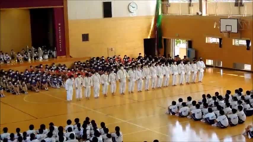 壮行会（柔道部）