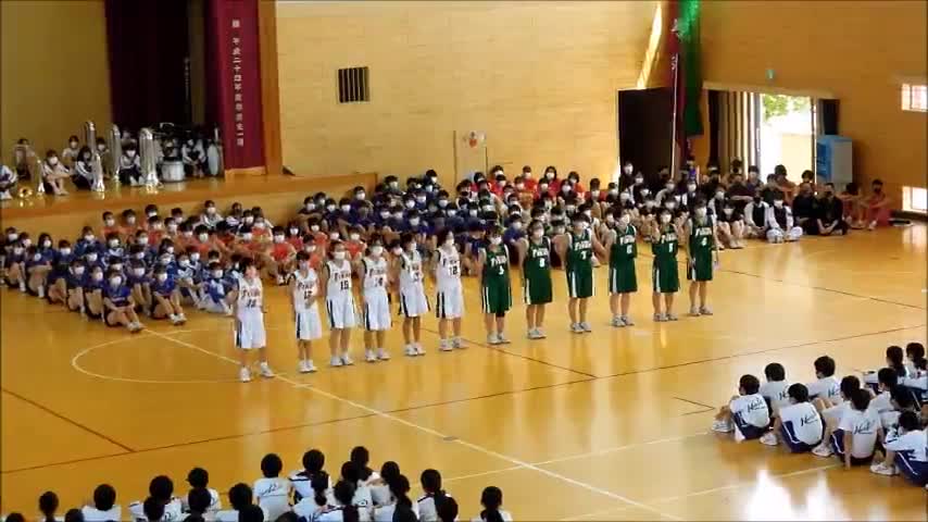 壮行会（女子バスケットボール部）