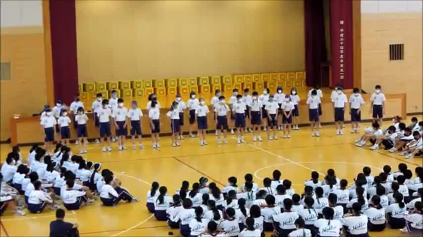 ２年ボディーパーカッション（青組）