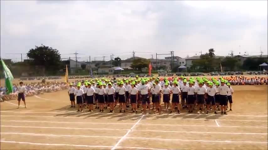 運動会（応援合戦・緑組）