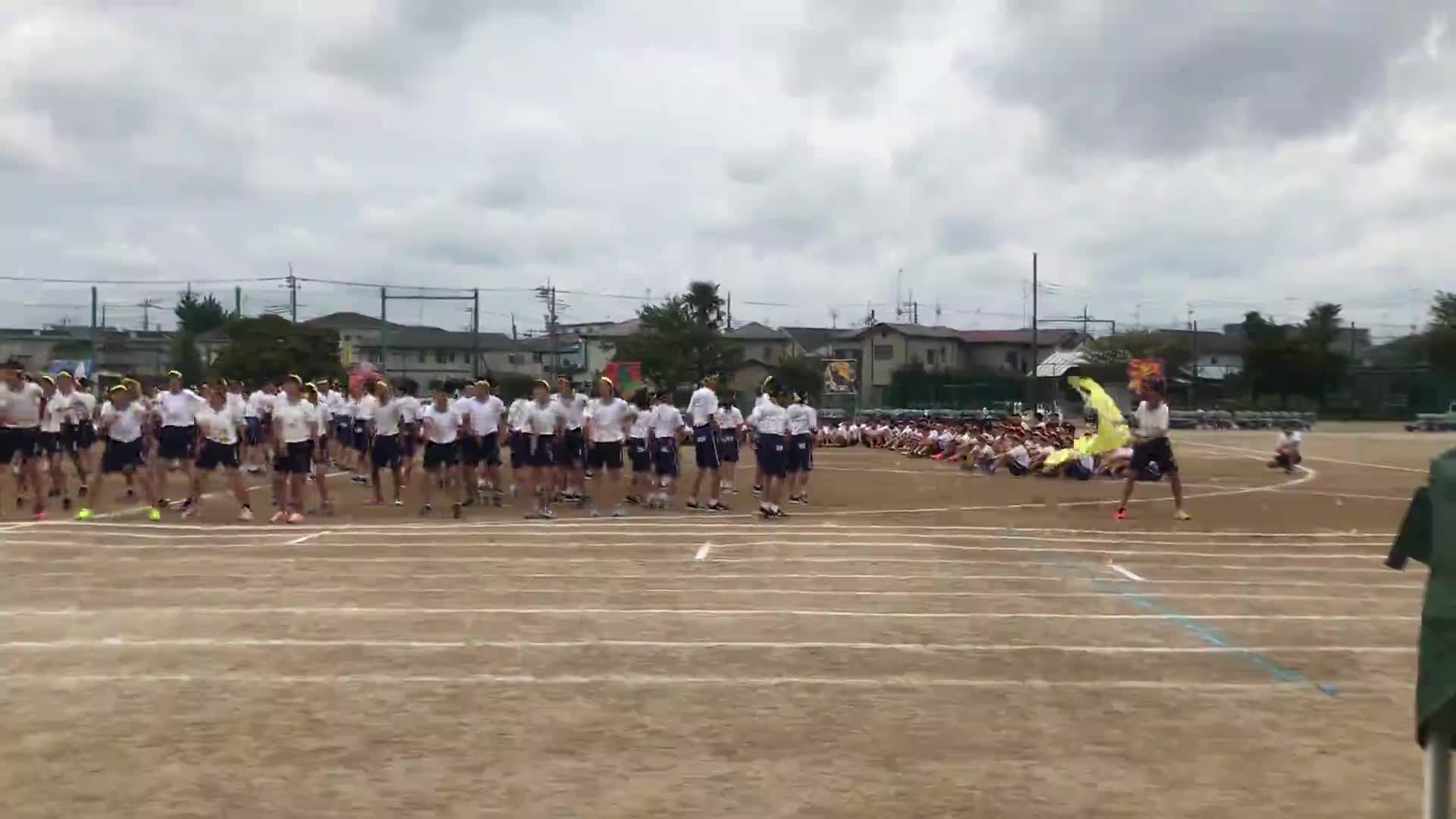 運動会総集編午後(応援合戦黄)