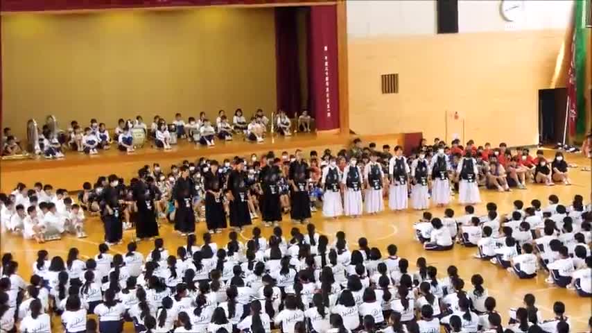 葛北総体壮行会（剣道部）