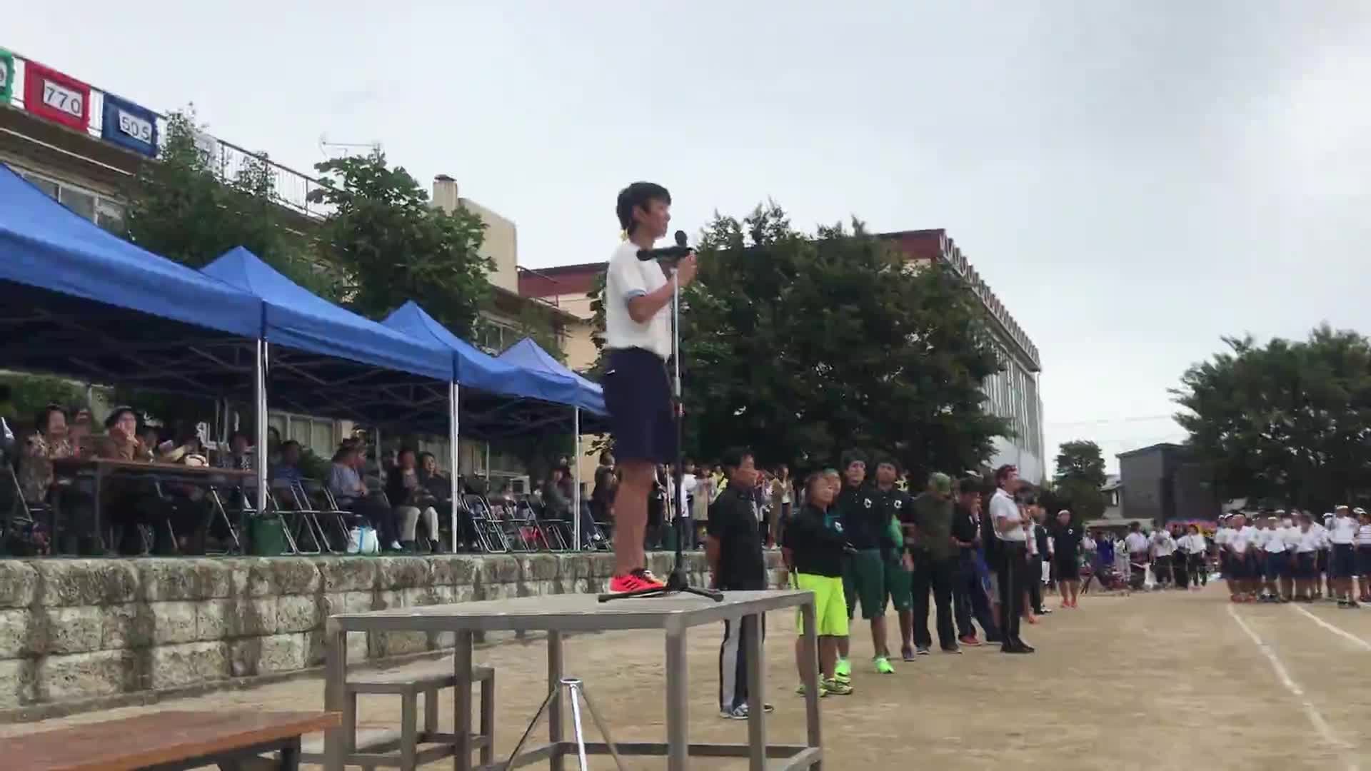 運動会総集編午後(体育委員長の話)