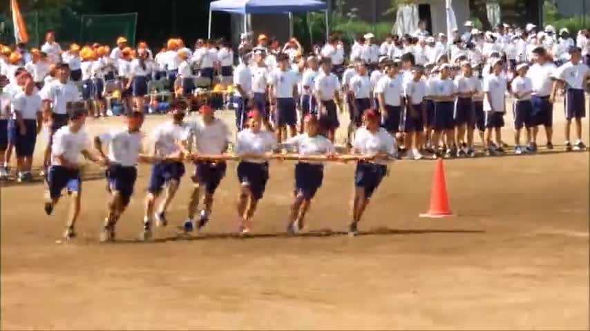 運動会予行【予告】一中の目（２年）