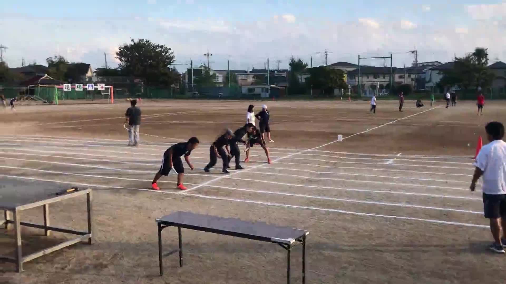 運動会前日の真剣練習