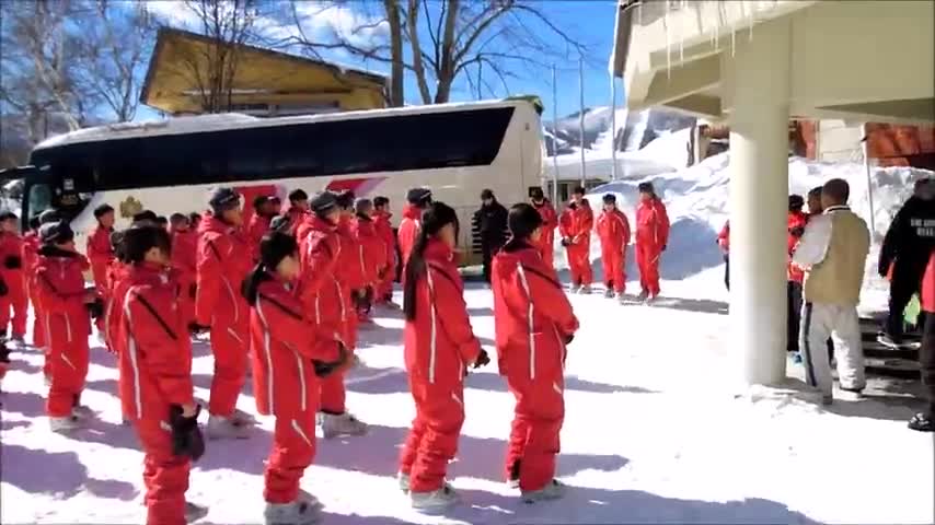 スキー実習閉校式