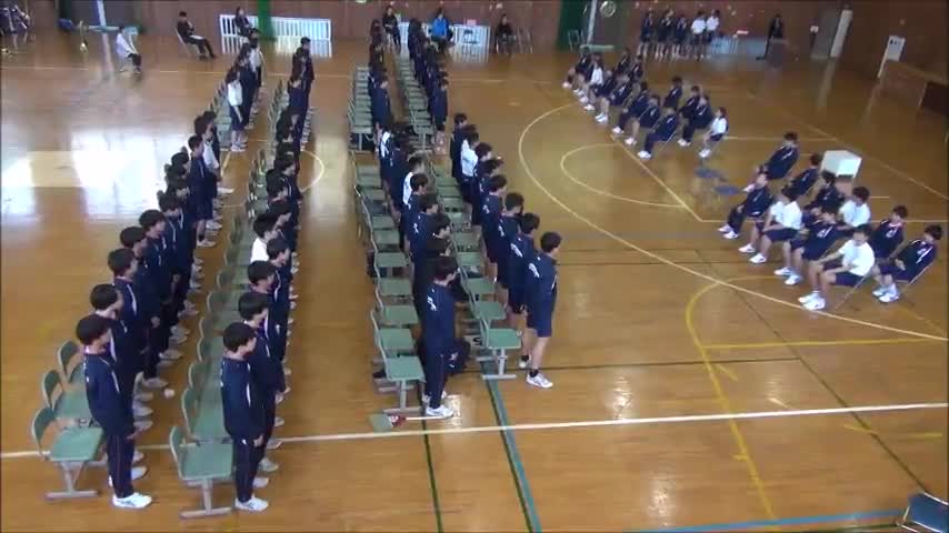 新入生歓迎会（２・３学年合唱）