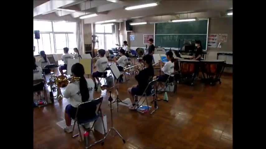 吹奏楽部（コンクール前日練習２）