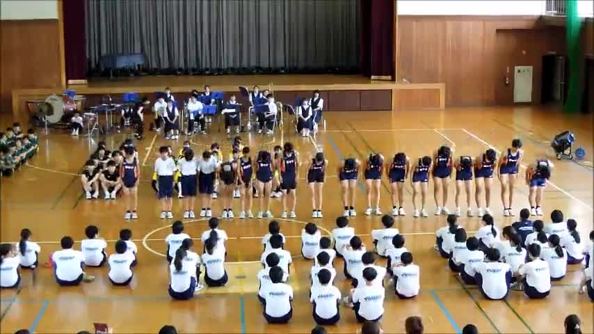 葛北総体壮行会（陸上部）