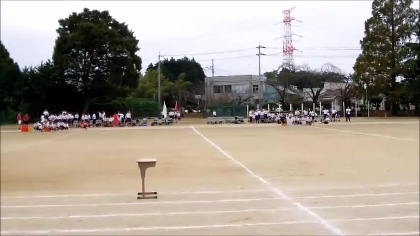 体育祭予行【予告】みんなで担げ　福中みこし（２年）