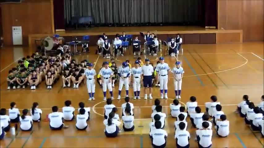 葛北総体壮行会（野球部）