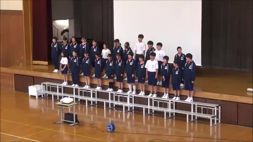 新入生歓迎会（１学年の発表）