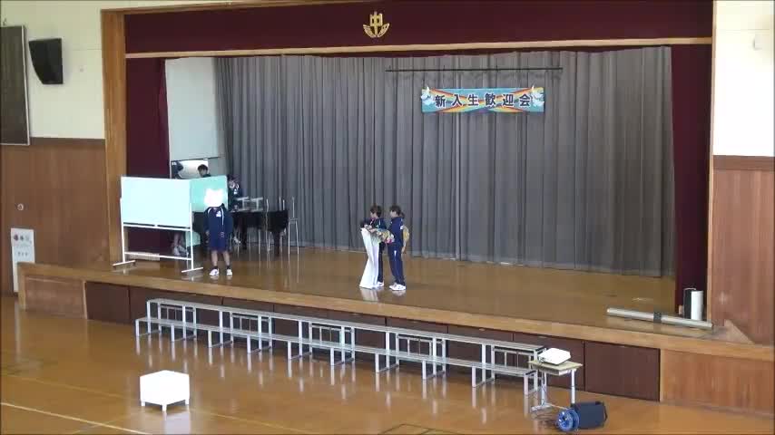 新入生歓迎会（２学年の発表）