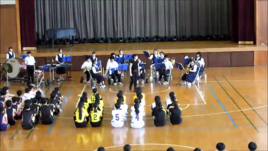 葛北総体壮行会（吹奏楽部）