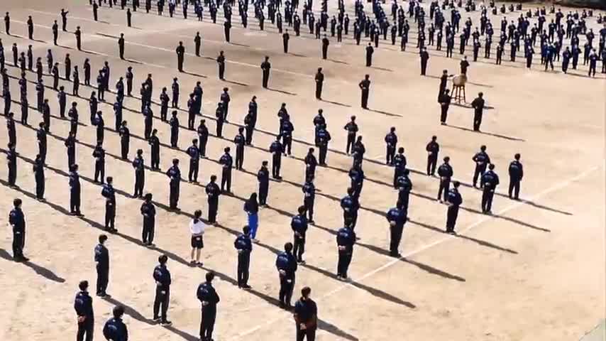 応援団引継式（声出し・ワッショイ）